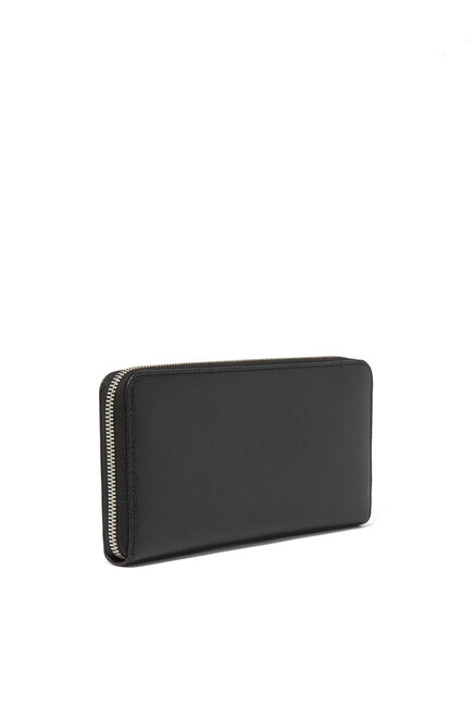 Zip-Around Leather Wallet